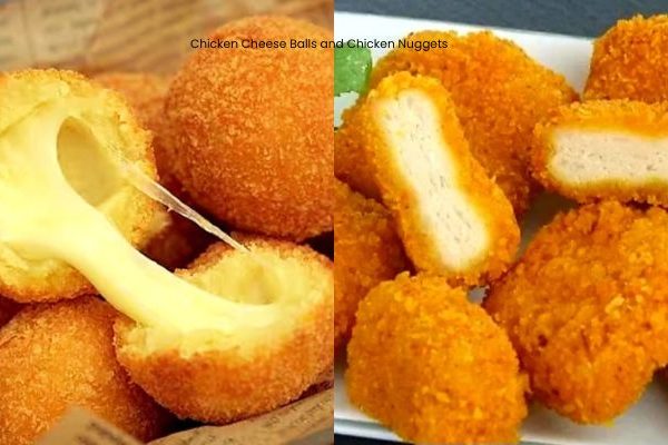 Chicken Cheese Balls and Chicken Nuggets
